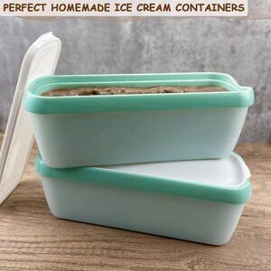 Double Wall Insulation Ice Cream Storage Containers with Lids